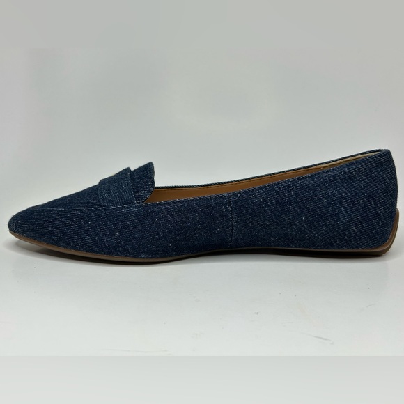 Talbots Pointy Toe Blue Denim Loafer Casual Ballet Size 6.5 - Picture 5 of 14
